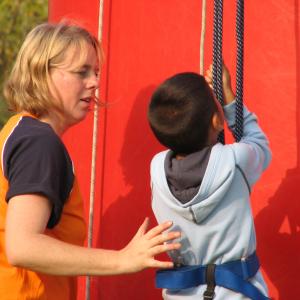 Kletterturm Ariane auf dem Weltkindertag in Husum